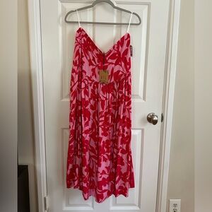 NWT Abel the Label Pink and Red Skirt